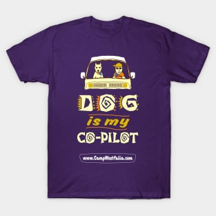 Dog is My Co-Pilot, dark T-Shirt